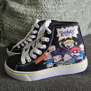Heelys Black High-Top Kids Sneakers with Multicolor Rugrats Graphics